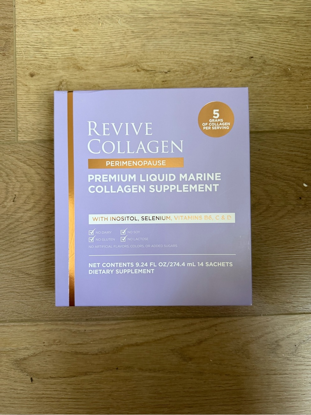 Revive Collagen Perimenopause Liquid Marine Collagen, 14 sachets - Picture 2 of 3